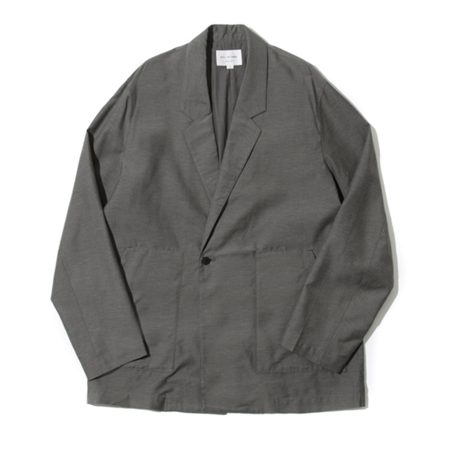 Semi-double easy jacket slate grey