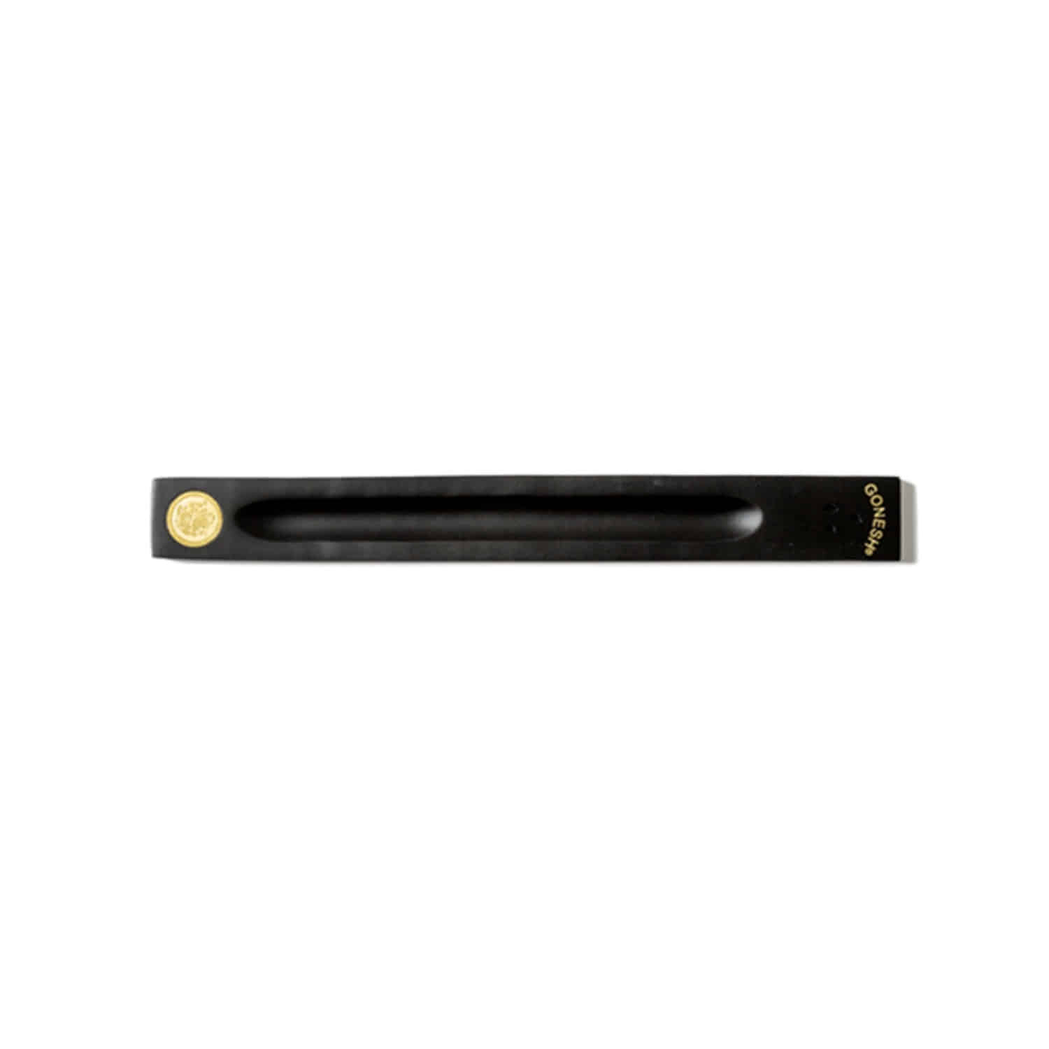 12 flat wood incense stick holder black